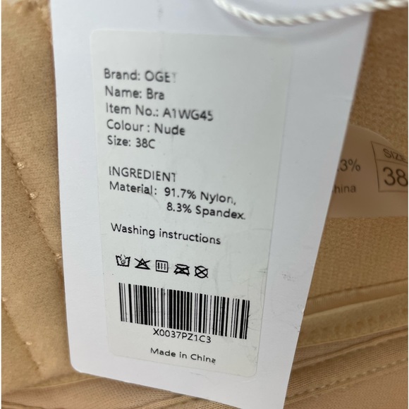 OGET Mude Bra Sz 38C - Picture 4 of 4